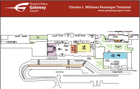 Mesa Gateway Airport Terminal Map